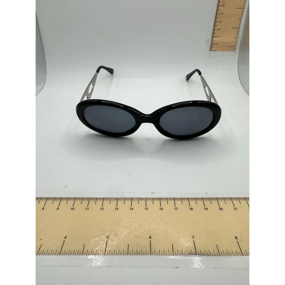 Vintage Fiorucci Black Steampunk Oversized Sunglasses